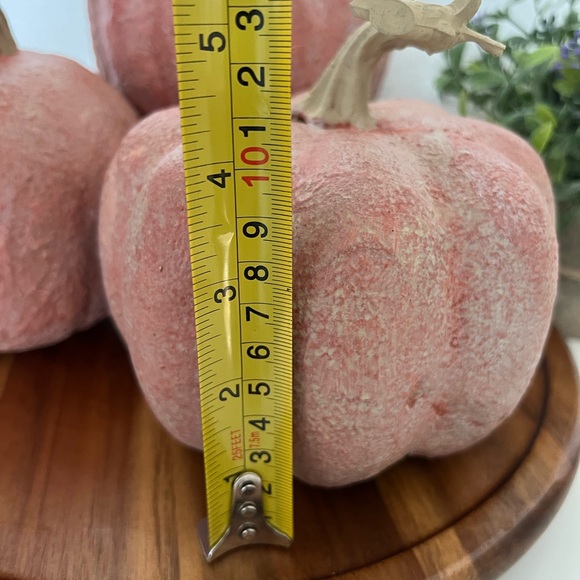 3 New Hand Painted Foam Pumpkins Vintage Olive Ateliers RH Style Old Rustic Hom - Picture 3 of 10